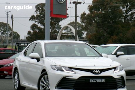 White 2021 Toyota Camry Sedan Ascent