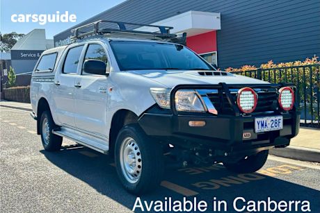 White 2014 Toyota Hilux Dual Cab Pick-up Sr (4X4)