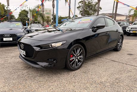 Black 2021 Mazda 3 Hatchback G20 Evolve