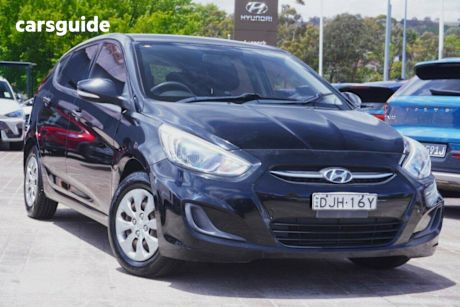 Black 2016 Hyundai Accent Hatchback Active