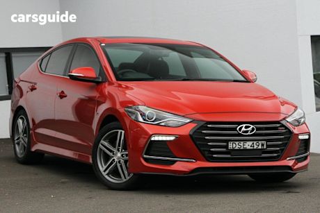 Orange 2017 Hyundai Elantra Sedan Sr Turbo