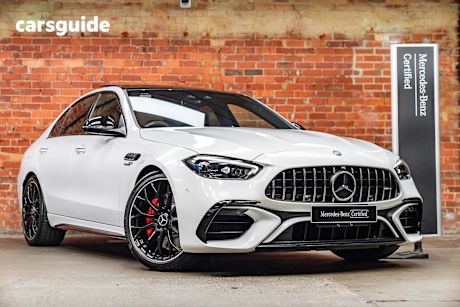 White 2024 Mercedes-Benz C63 Sedan S E Performance Mhev