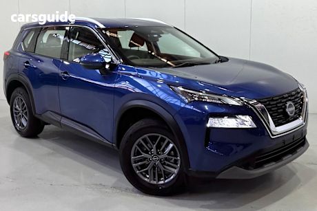 Blue 2023 Nissan X-Trail Wagon St (4Wd) 7 Seat