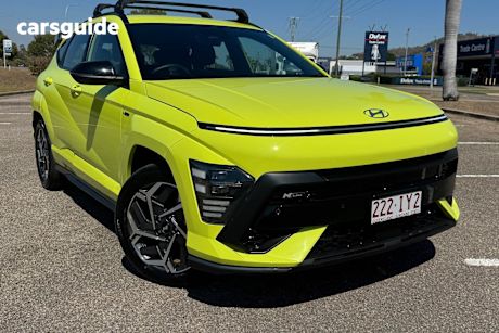 Yellow 2023 Hyundai Kona Wagon Hybrid N Line
