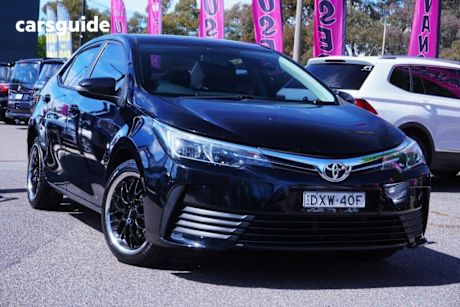 Black 2017 Toyota Corolla Sedan Ascent