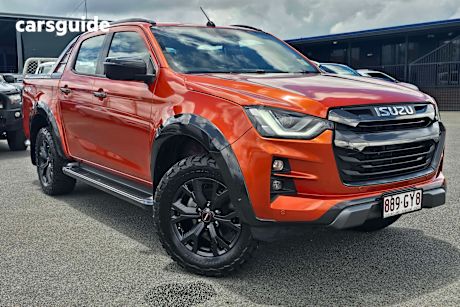 Orange 2023 Isuzu D-MAX Crew Cab Utility X-Terrain (4X4)