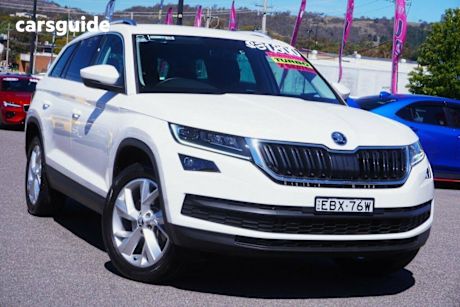 White 2019 Skoda Kodiaq Wagon 132 Tsi (4X4)