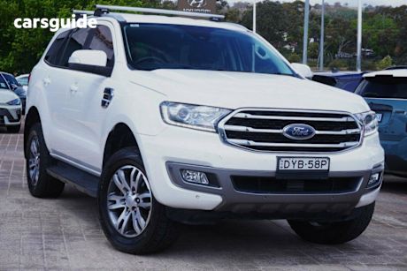 White 2018 Ford Everest Wagon Trend (4Wd 7 Seat)