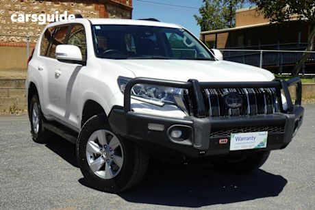 White 2018 Toyota Landcruiser Prado Wagon Gxl (4X4)