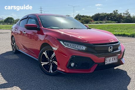 Red 2017 Honda Civic Hatchback Rs