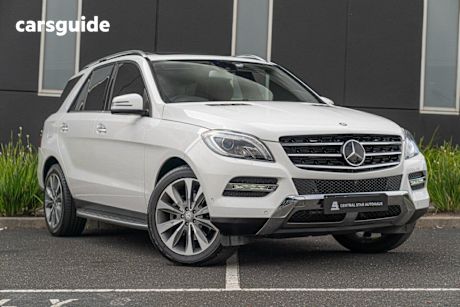 White 2014 Mercedes-Benz ML SUV ML350 BLUETEC 4X4