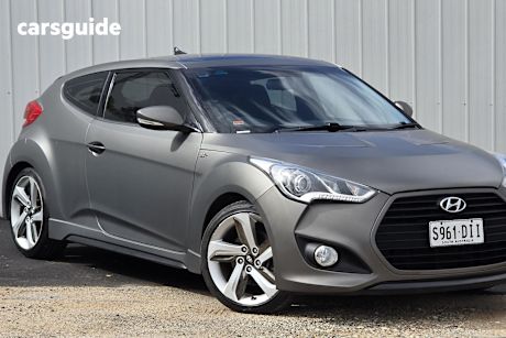 Grey 2014 Hyundai Veloster Coupe Sr Turbo