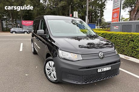 Black 2025 Volkswagen Caddy Commercial TDI320 F