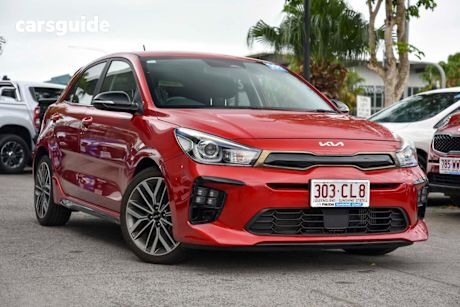 Red 2021 Kia RIO Hatchback Gt-Line