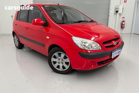 Red 2006 Hyundai Getz Hatchback 1.4