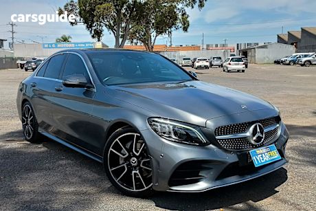 Grey 2019 Mercedes-Benz C200 Sedan Eq (Hybrid)