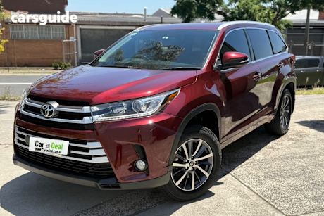 Burgundy 2017 Toyota Kluger Wagon Gxl (4X4)