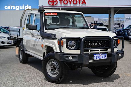 White 2023 Toyota Landcruiser Double Cab Chassis Lc79 Workmate