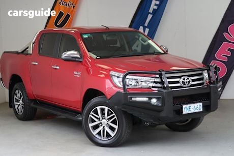Red 2017 Toyota Hilux Dual Cab Utility Sr5 (4X4)