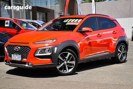 Orange 2020 Hyundai Kona Wagon Highlander S.Roof (Fwd)