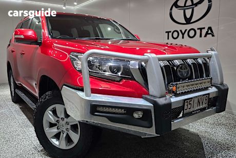 Red 2017 Toyota Landcruiser Prado Wagon Gxl (4X4)