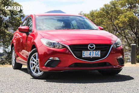 Red 2014 Mazda 3 Sedan Maxx