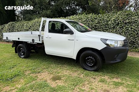 White 2018 Toyota Hilux Cab Chassis Workmate