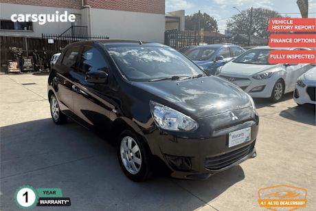 Black 2013 Mitsubishi Mirage Hatchback Es