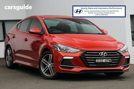 Orange 2017 Hyundai Elantra Sedan Sr Turbo