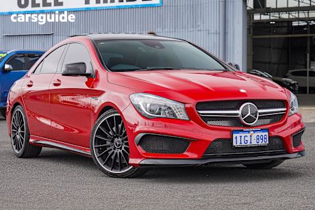 Red 2014 Mercedes-Benz CLA45 Coupe Amg