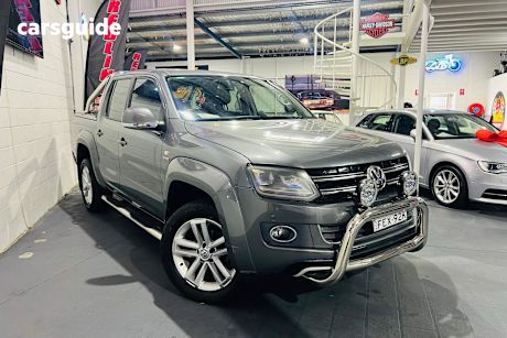 Grey 2015 Volkswagen Amarok Dual Cab Utility Tdi420 Highline (4X4)