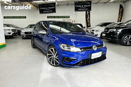 Blue 2017 Volkswagen Golf Hatchback R