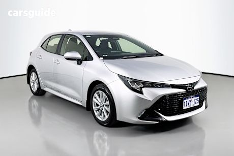 Silver 2024 Toyota Corolla Hatchback Ascent Sport