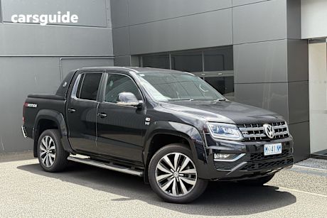 Black 2021 Volkswagen Amarok Dual Cab Utility Tdi580 Aventura 4Motion