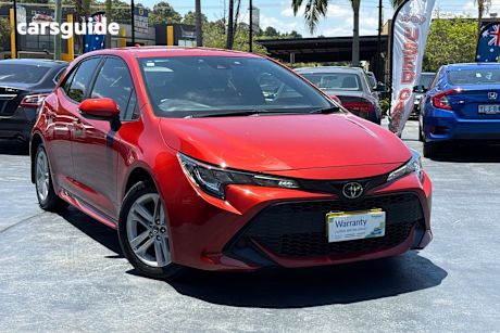 Red 2018 Toyota Corolla Hatchback Ascent Sport