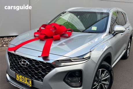 Silver 2018 Hyundai Santa FE Wagon Elite Crdi Satin (Awd)