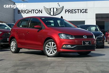 Red 2014 Volkswagen Polo Hatchback 81 Tsi Comfortline