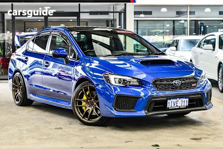 Blue 2019 Subaru WRX Sedan Sti Premium (Awd)