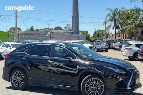 Black 2019 Lexus RX450H Wagon F Sport Hybrid
