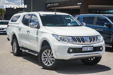 White 2015 Mitsubishi Triton Dual Cab Utility Exceed (4X4)