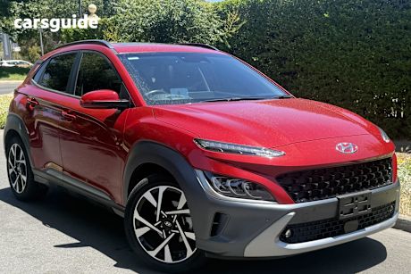 Red 2021 Hyundai Kona Wagon Highlander Srf (Fwd)