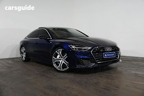 Blue 2021 Audi A7 Sportback 55 Tfsi Quattro Mhev