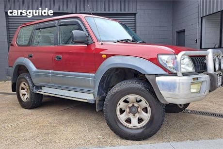Red 2000 Toyota Landcruiser SUV PRADO GXL (4X4)