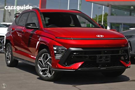 Red 2025 Hyundai Kona Wagon Hybrid Elite N Line