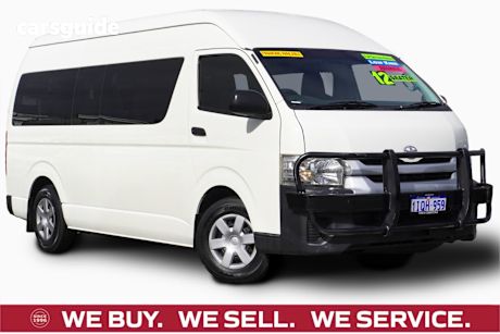 White 2017 Toyota HiAce Bus Commuter