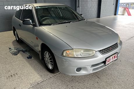 Silver 2002 Mitsubishi Mirage Hatchback