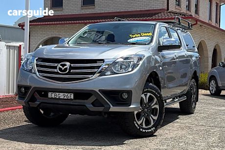 Silver 2019 Mazda BT-50 Dual Cab Utility Xtr (4X2) (5Yr)