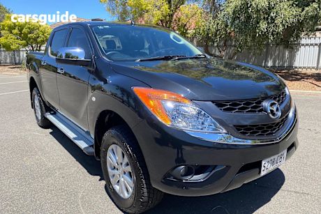 Black 2012 Mazda BT-50 Dual Cab Utility Xtr (4X2)