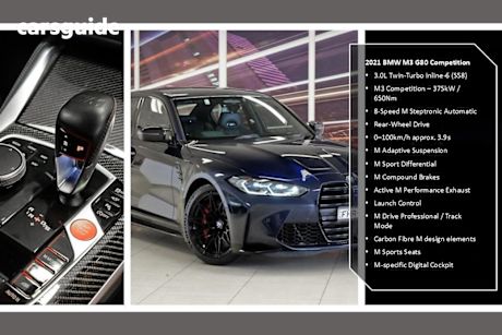 Blue 2021 BMW M3 Sedan Competition