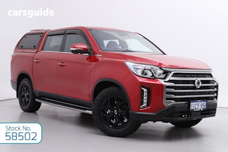 Red 2023 Ssangyong Musso Crew Cab Pickup Ultimate Lux